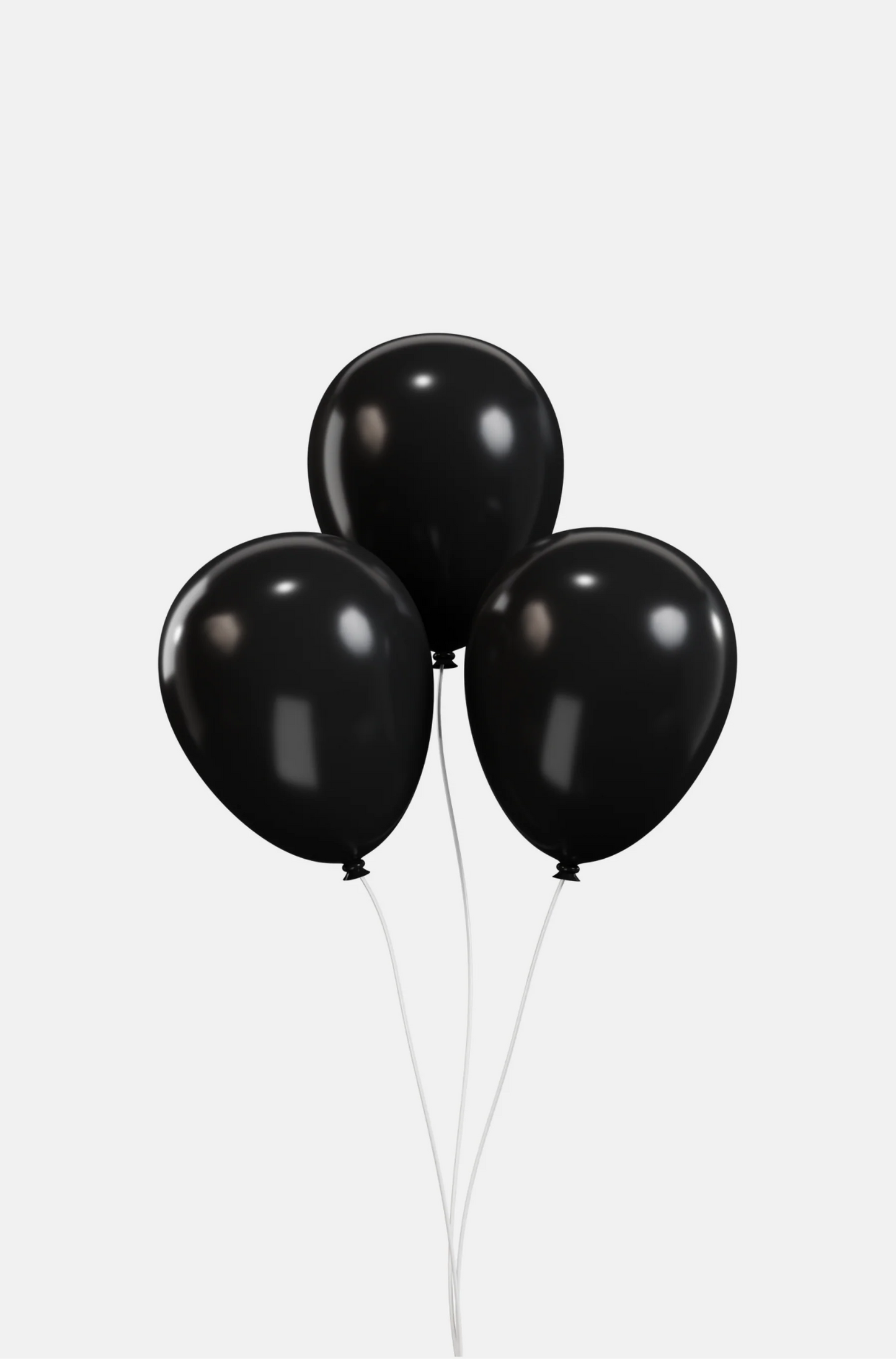 Black 3 Helium Balloon