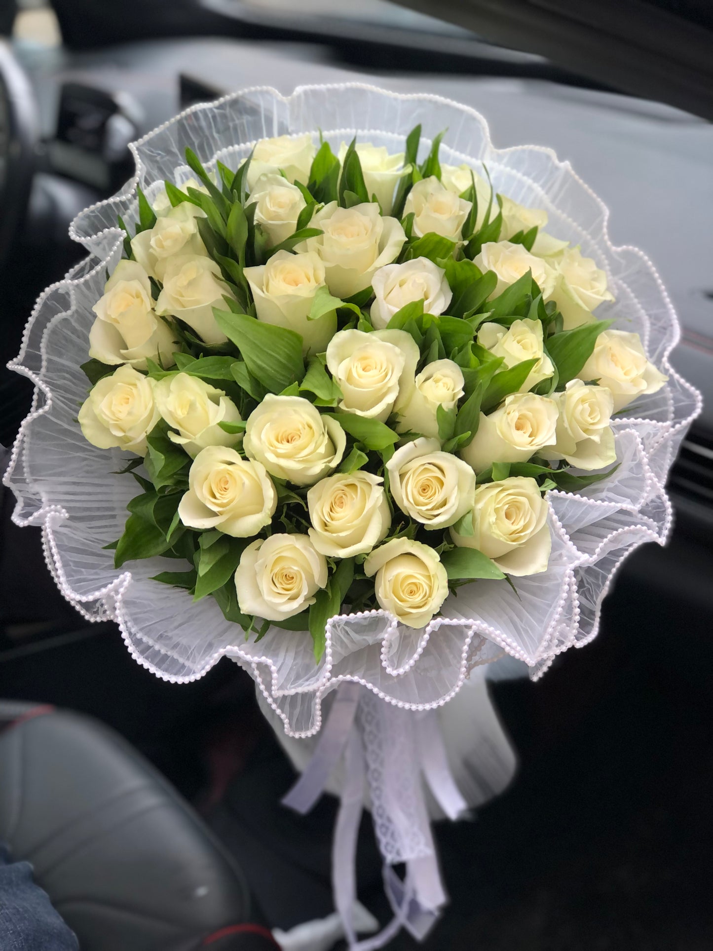 Luxury White Rose Bouquet