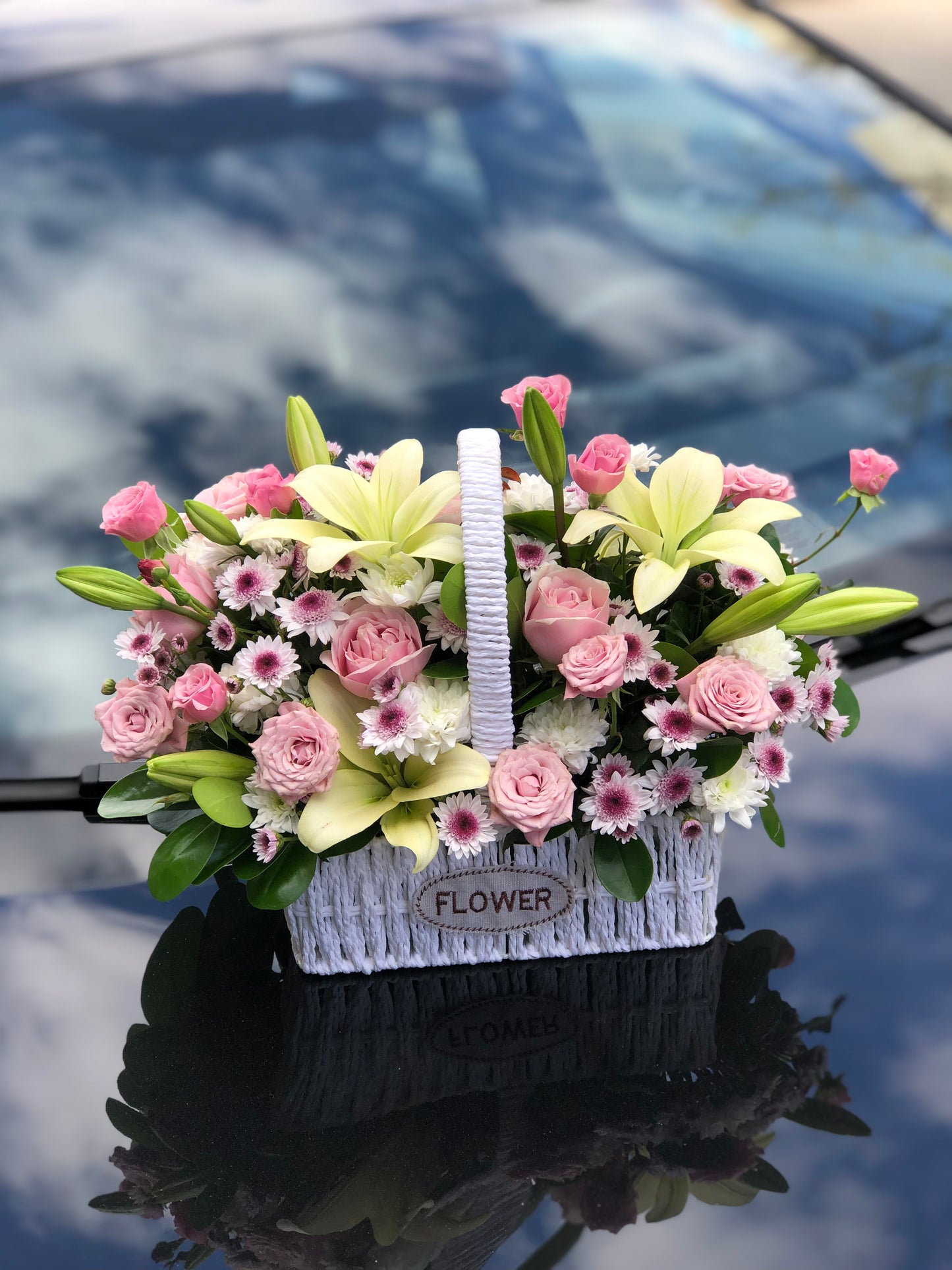 Delicate Bloom Basket