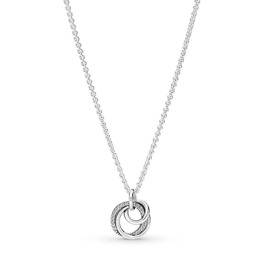 Pandora Moments - Family Always Encircled Pendant Necklace