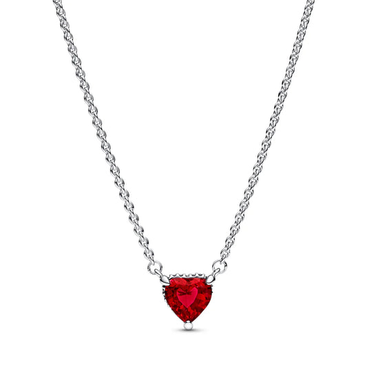 Pandora Timeless - Sparkling Heart Halo Pendant Collier Necklace