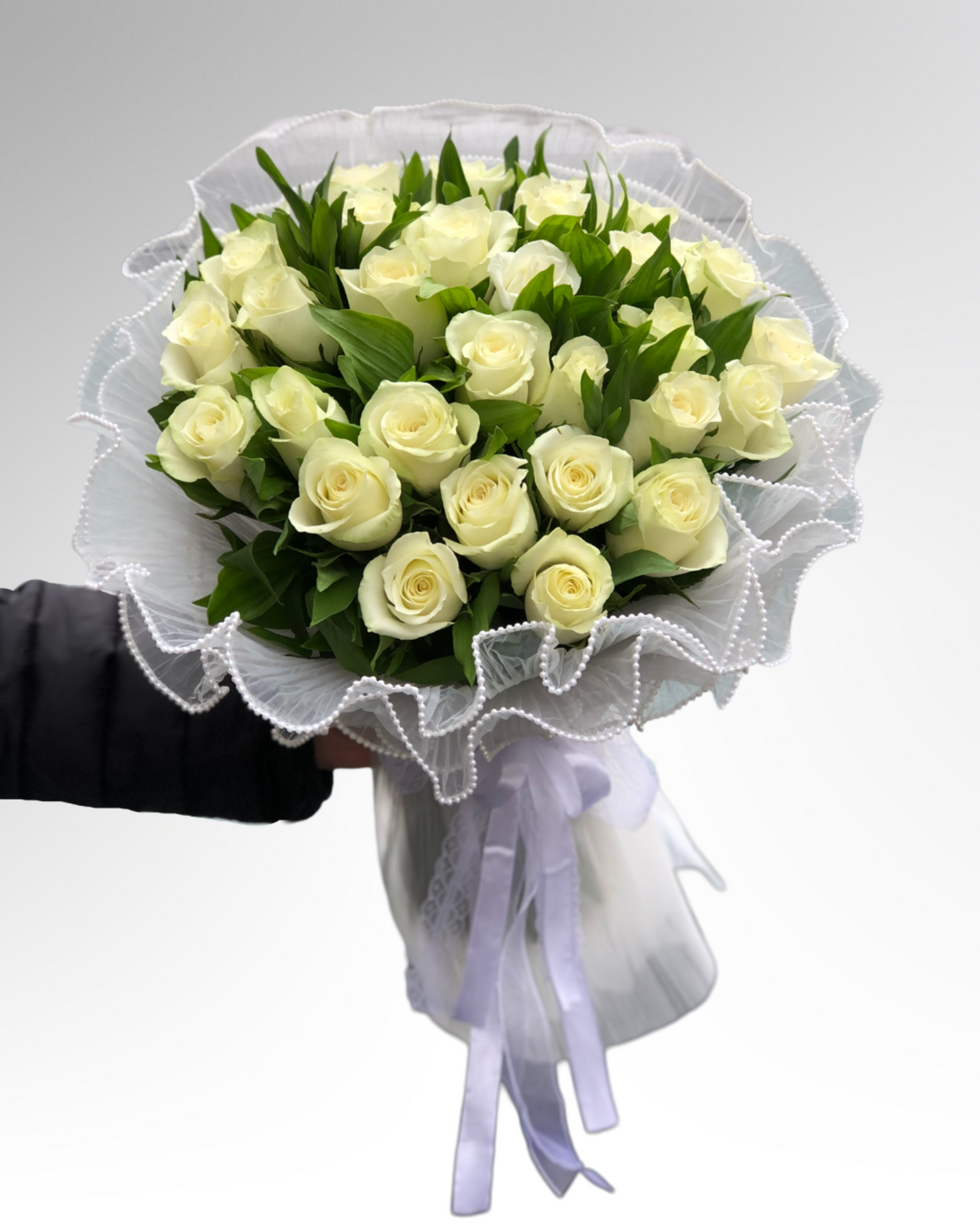 Luxury White Rose Bouquet